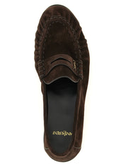 Saint Laurent Brown Calfskin Loafers