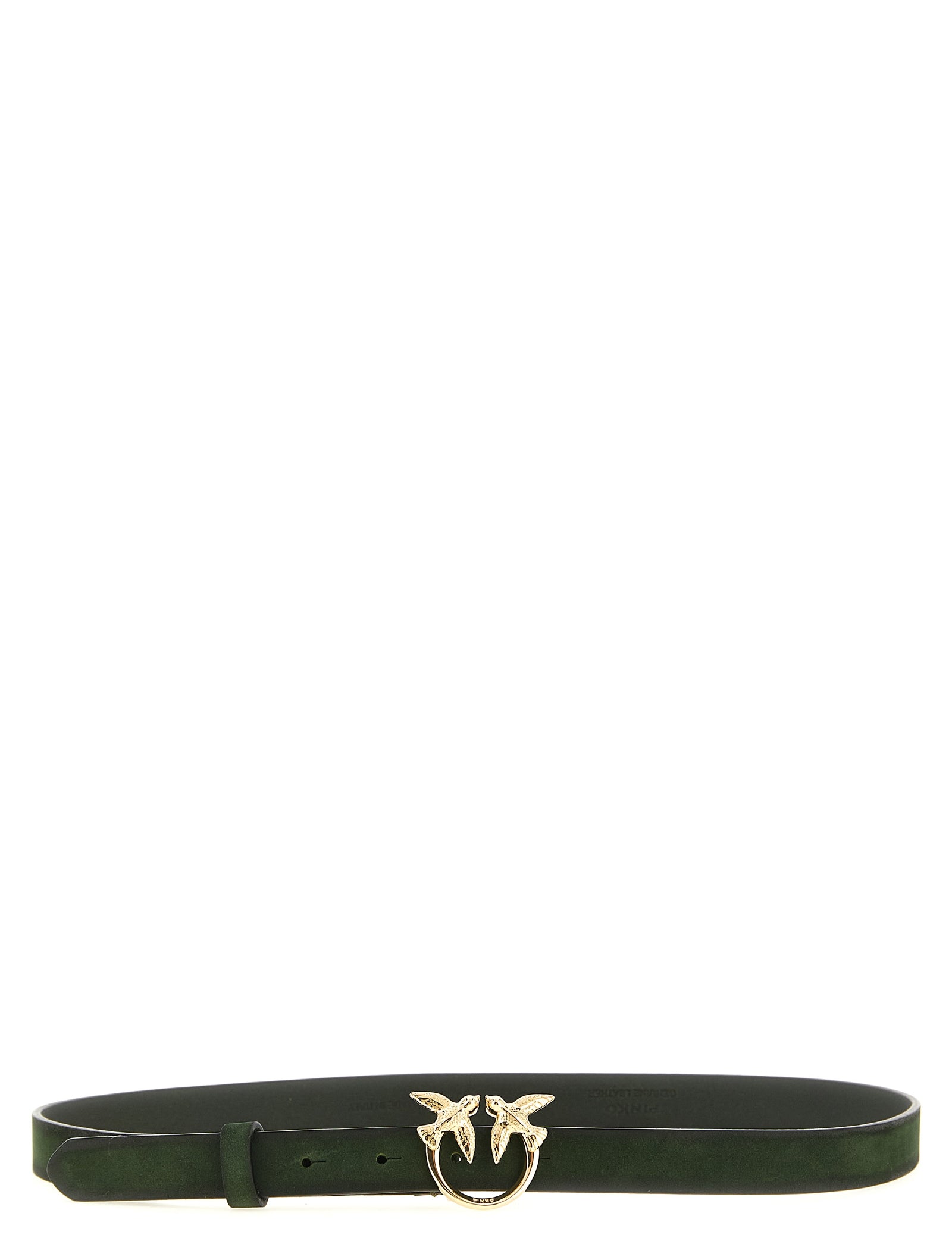 PINKO Green Calfskin Leather Belts