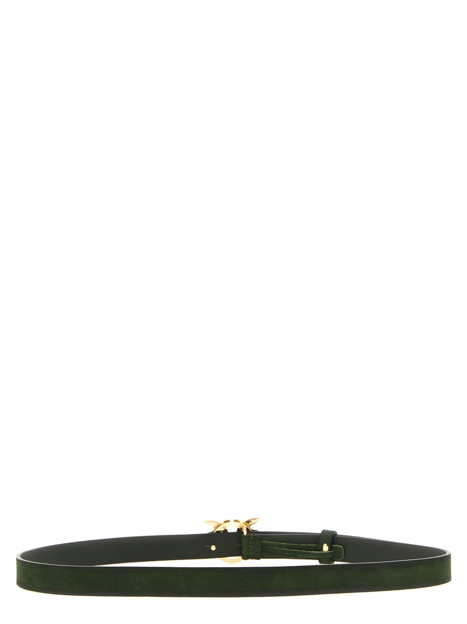 PINKO Green Calfskin Leather Belts