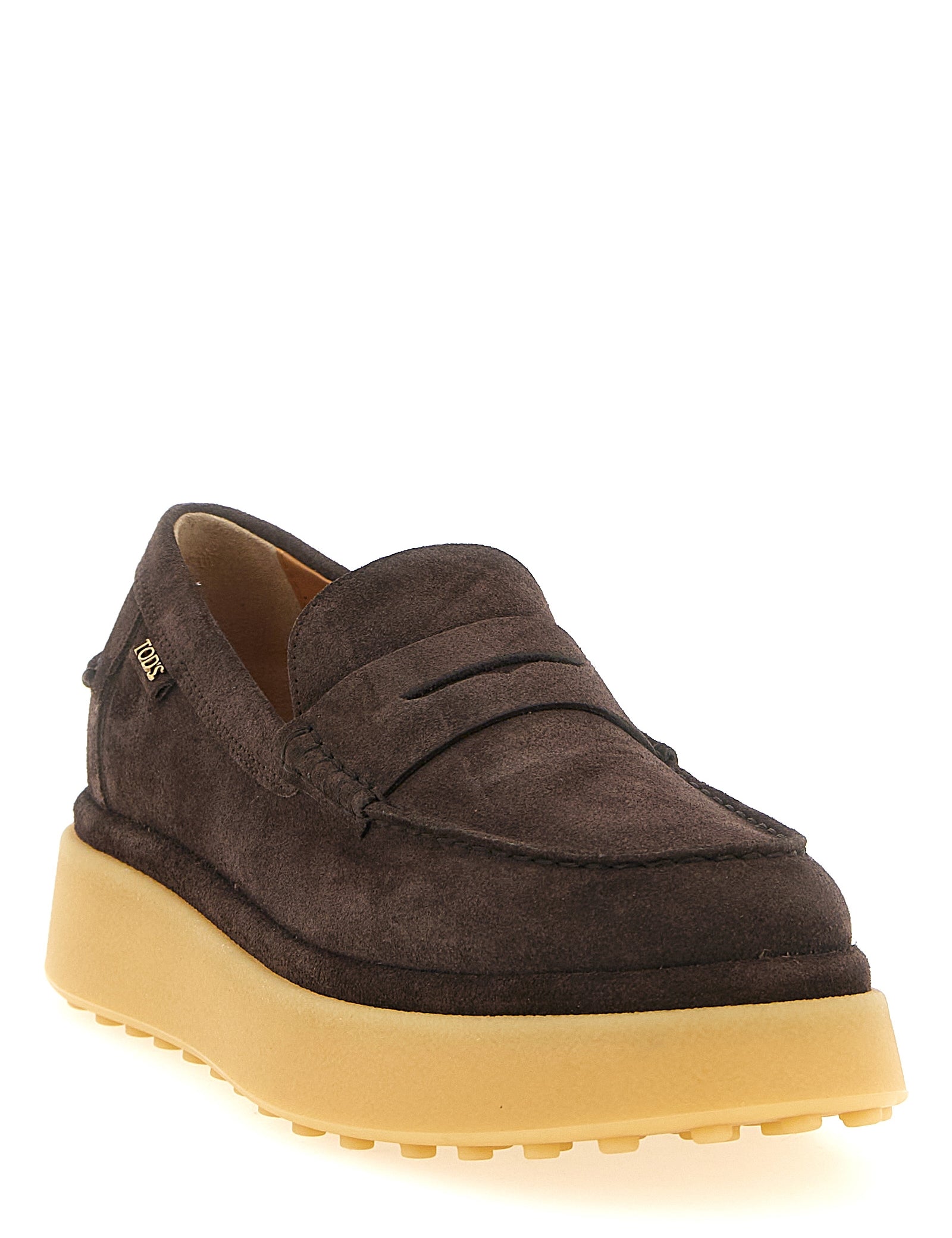 Tod's Brown Calfskin Loafers