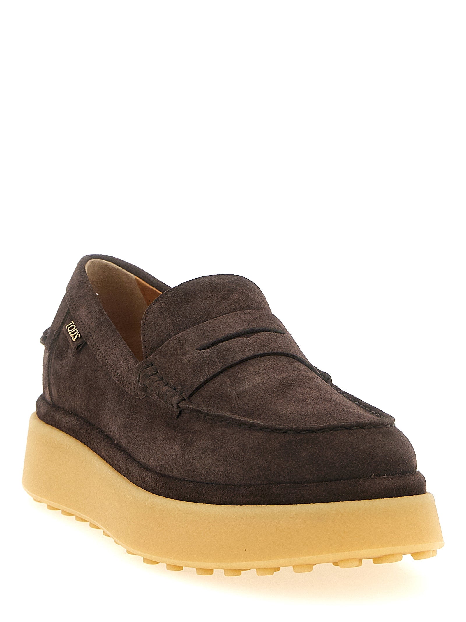 Tod's Brown Calfskin Loafers