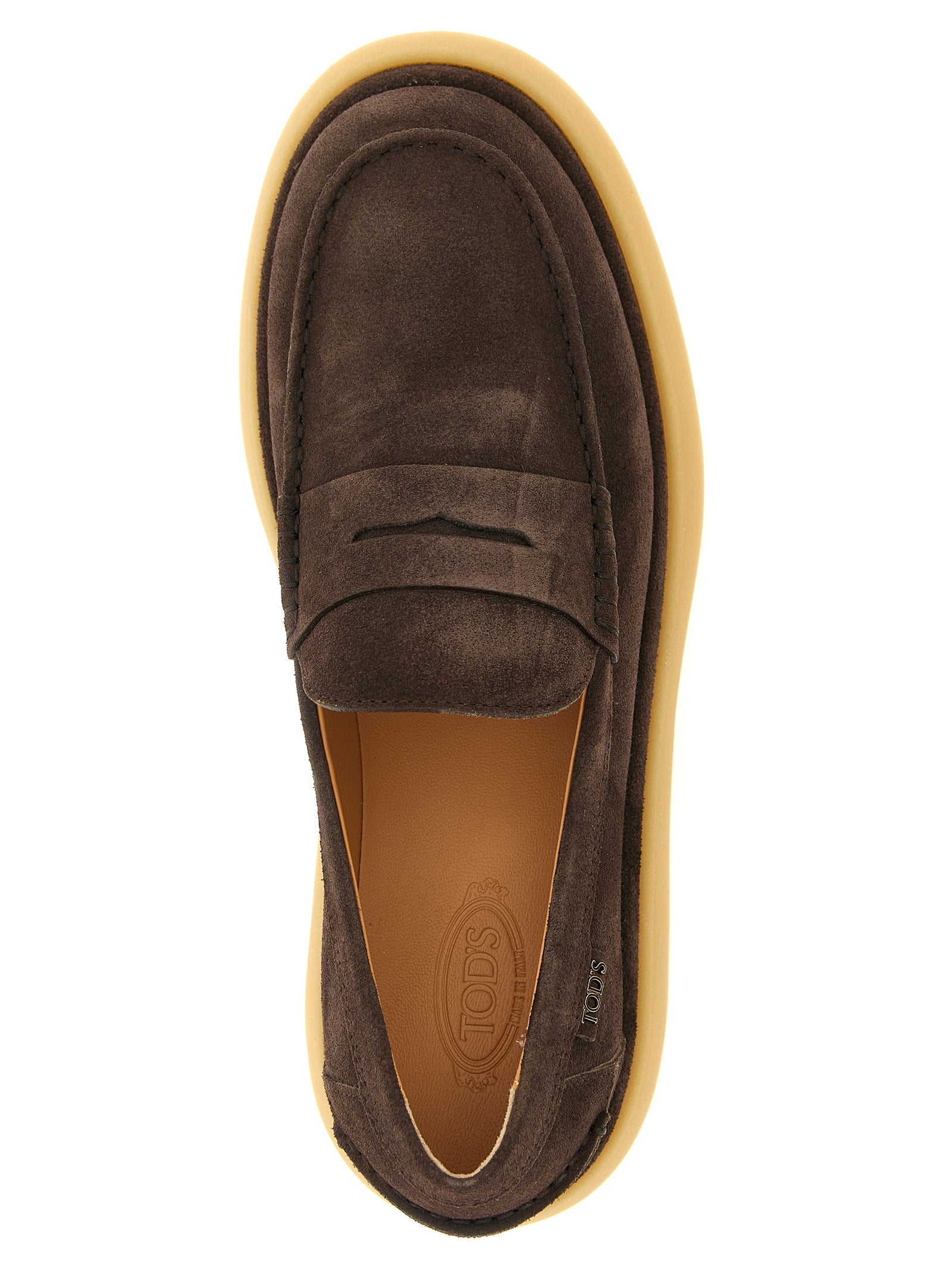 Tod's Brown Calfskin Loafers