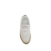 Givenchy White Calf Leather Low Top Sneakers