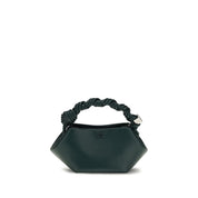 Ganni Bicolor Recycled Leather Shoulder Bag