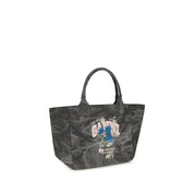Ganni Gray Cotton Shoulder Bag