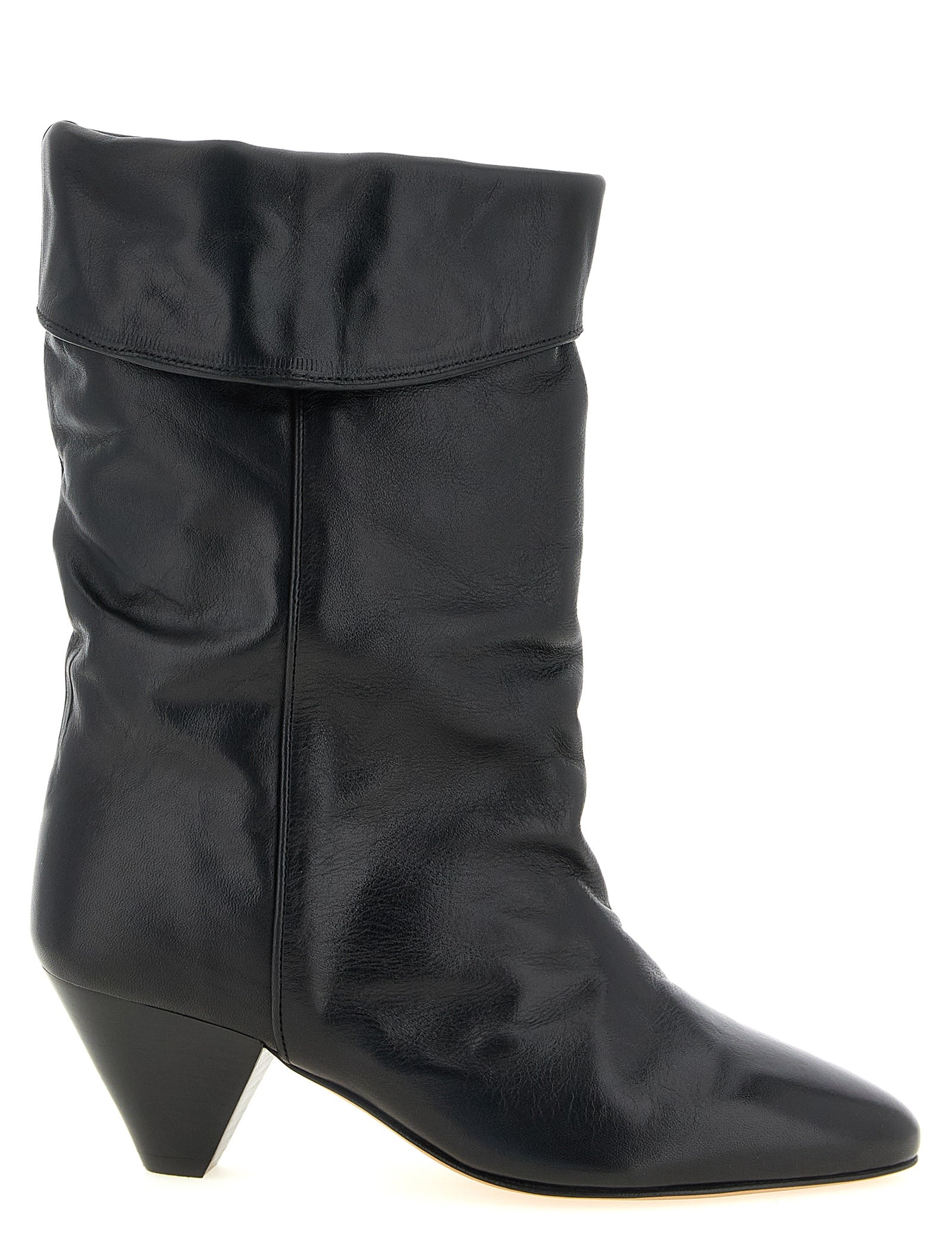 Isabel Marant Black Cow Leather Ankle Boots