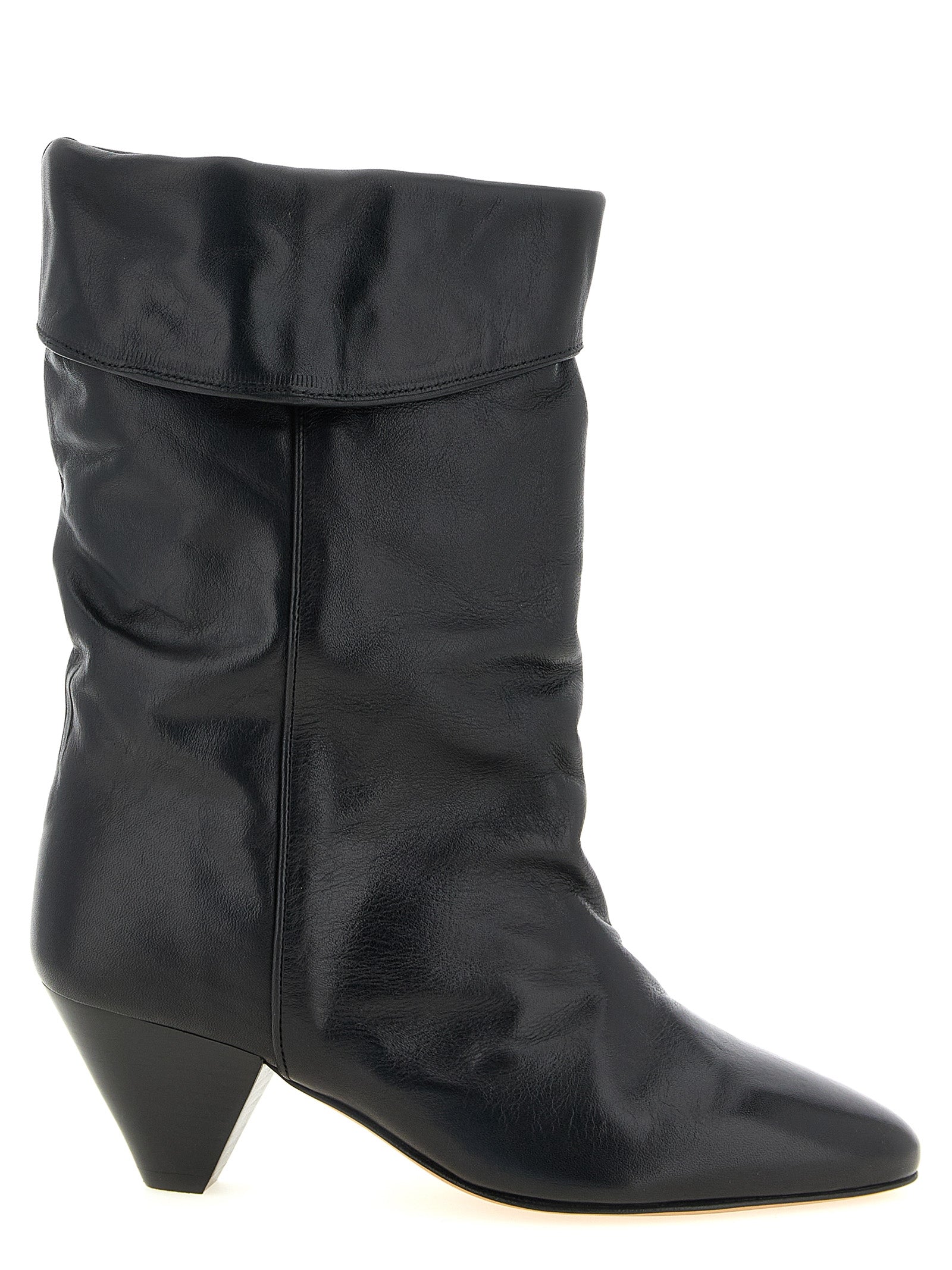 Isabel Marant Black Cow Leather Ankle Boots