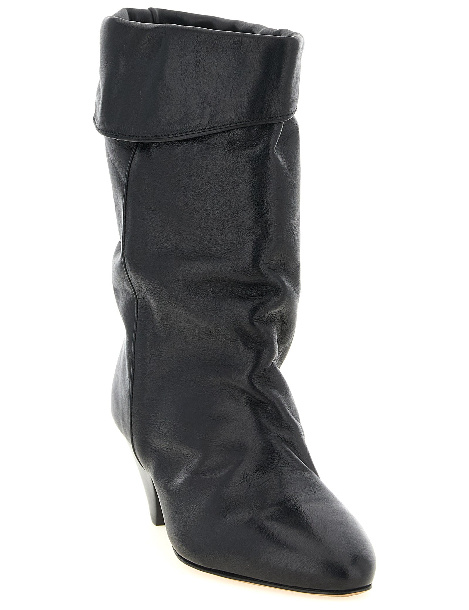 Isabel Marant Black Cow Leather Ankle Boots