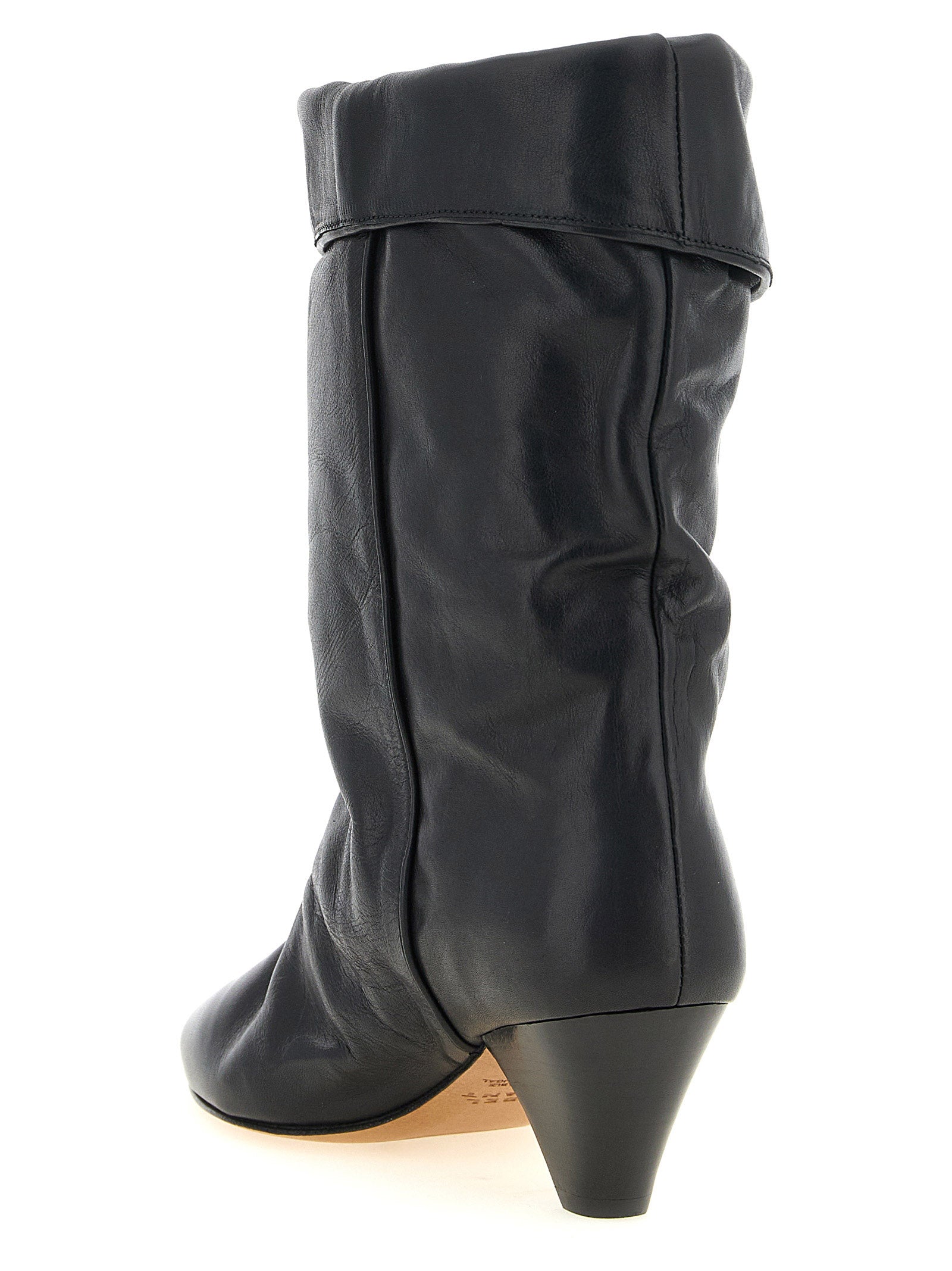 Isabel Marant Black Cow Leather Ankle Boots