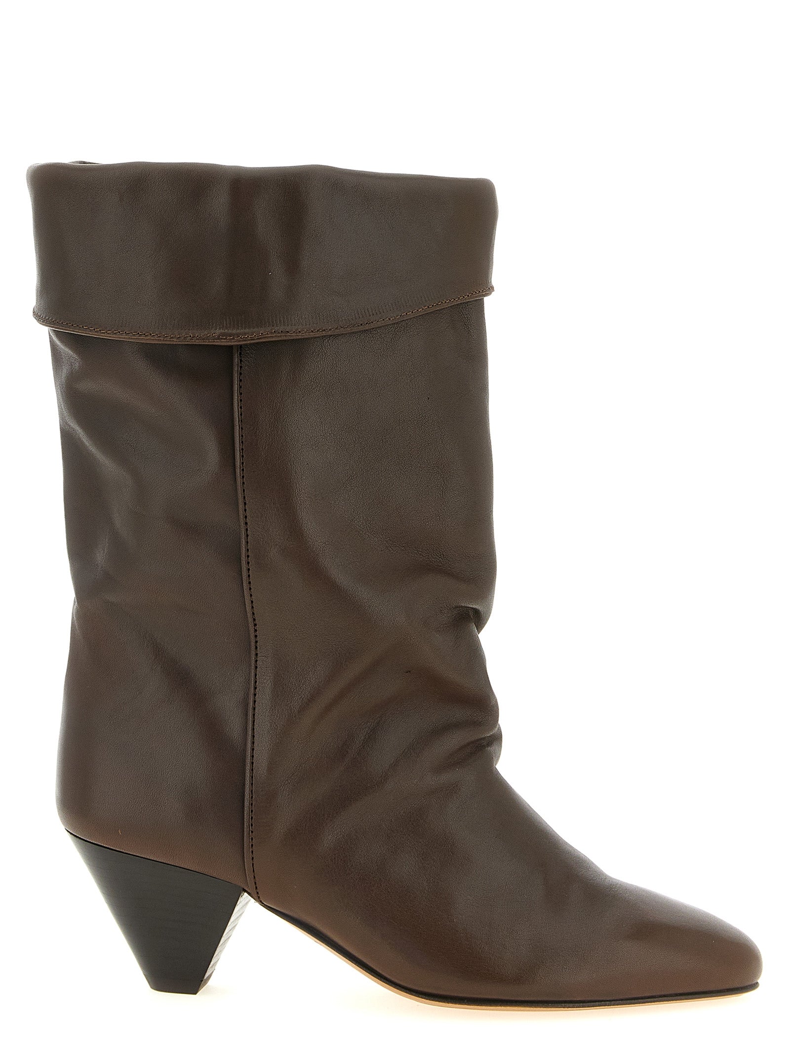 Isabel Marant Brown Cow Leather Ankle Boots