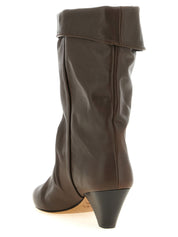 Isabel Marant Brown Cow Leather Ankle Boots