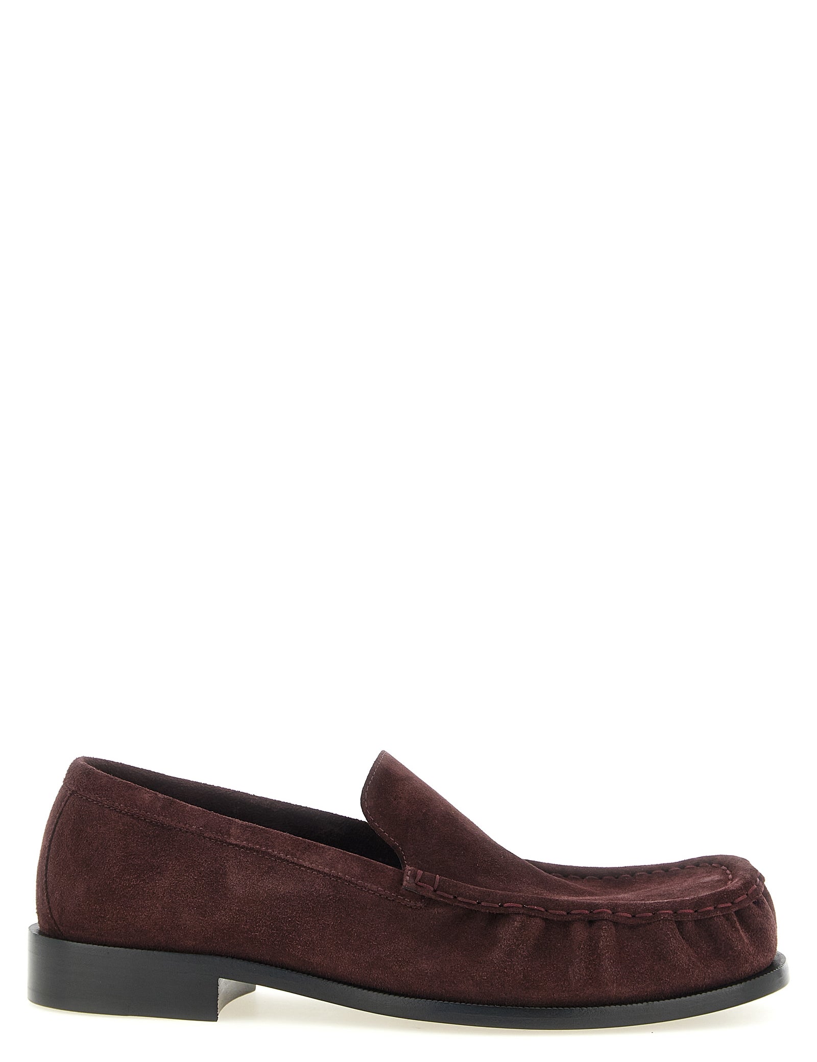 Dries Van Noten Bordeaux Calfskin Loafers