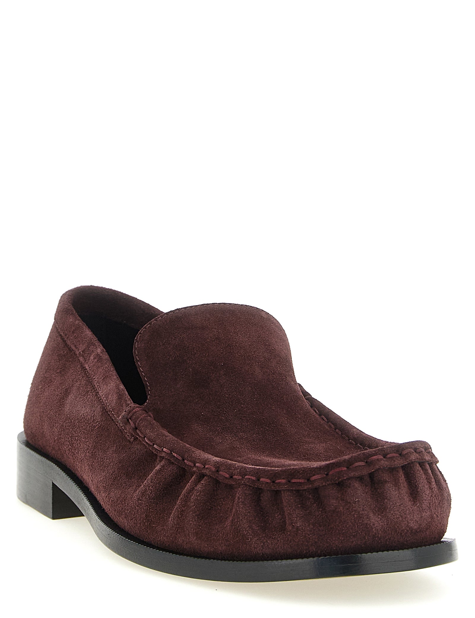 Dries Van Noten Bordeaux Calfskin Loafers