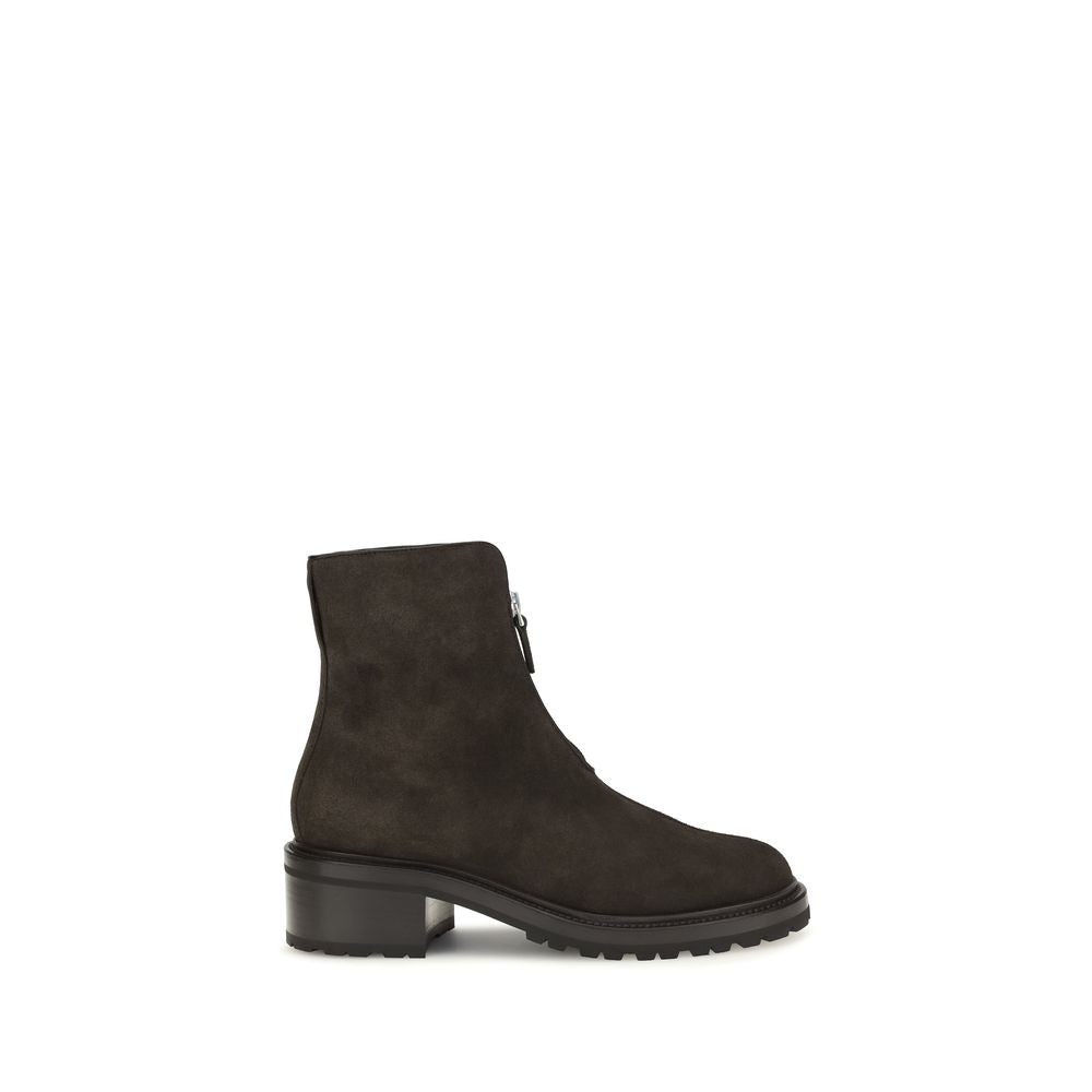The Row Brown Suede Ankle Boots