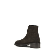 The Row Brown Suede Ankle Boots
