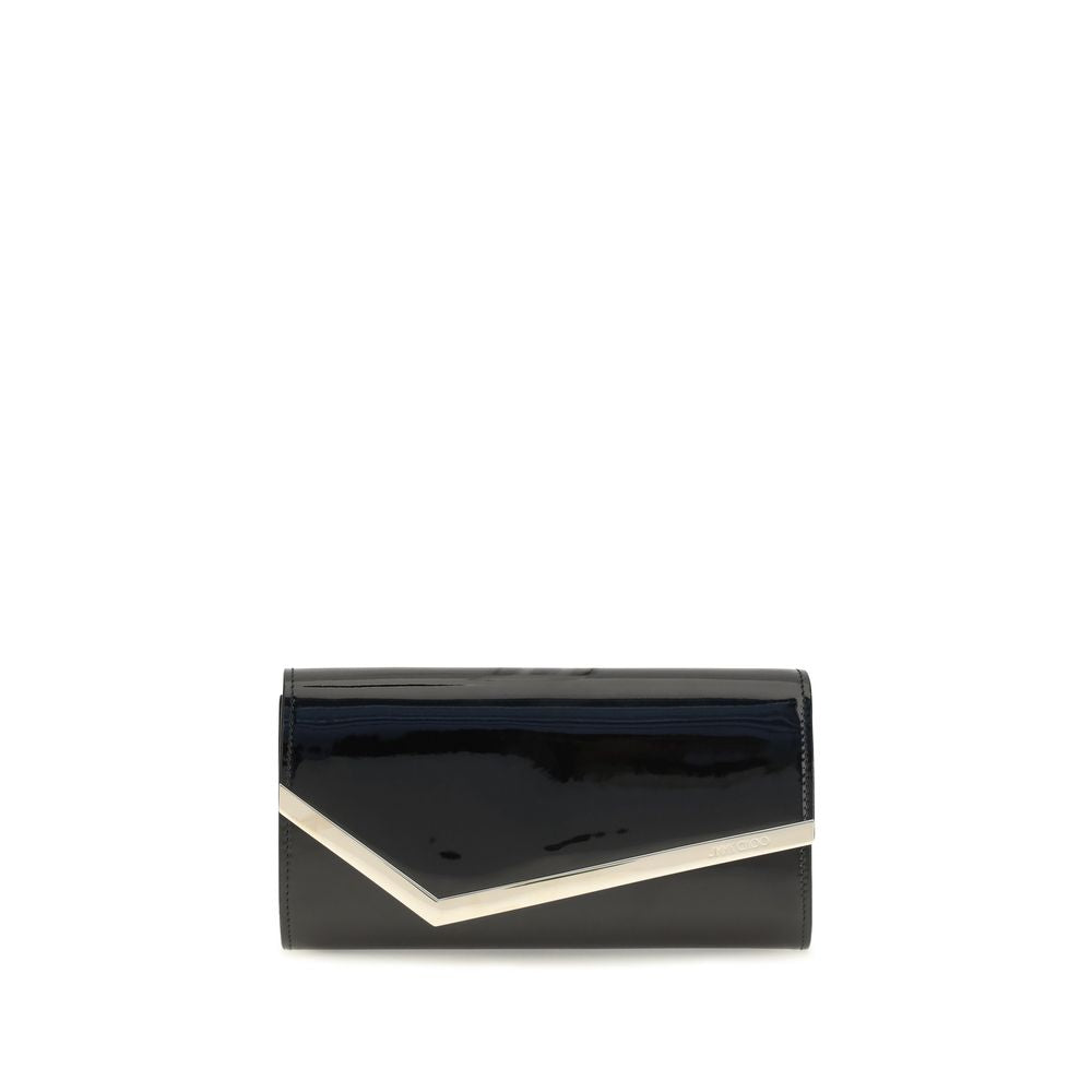 Jimmy Choo Black Calf Leather Clutch
