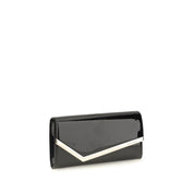 Jimmy Choo Black Calf Leather Clutch
