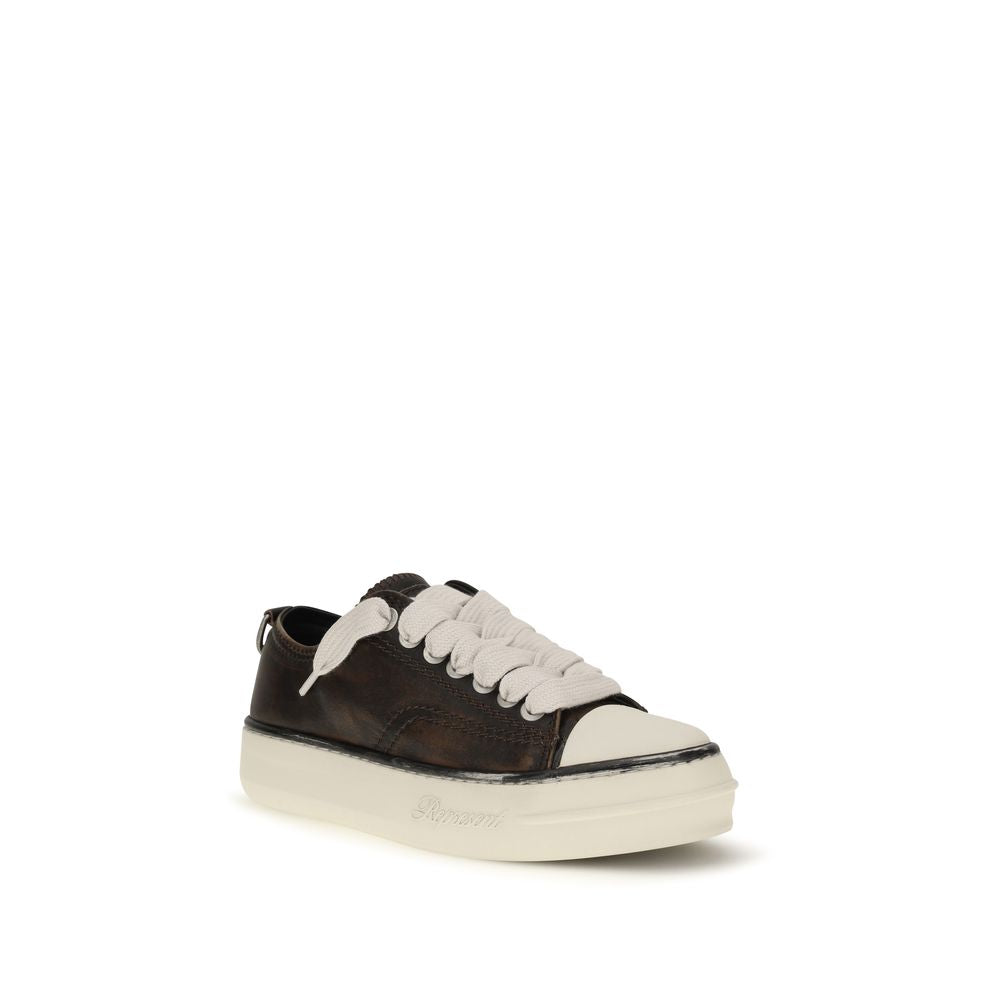 Represent Brown Calf Leather Chunky Sneakers