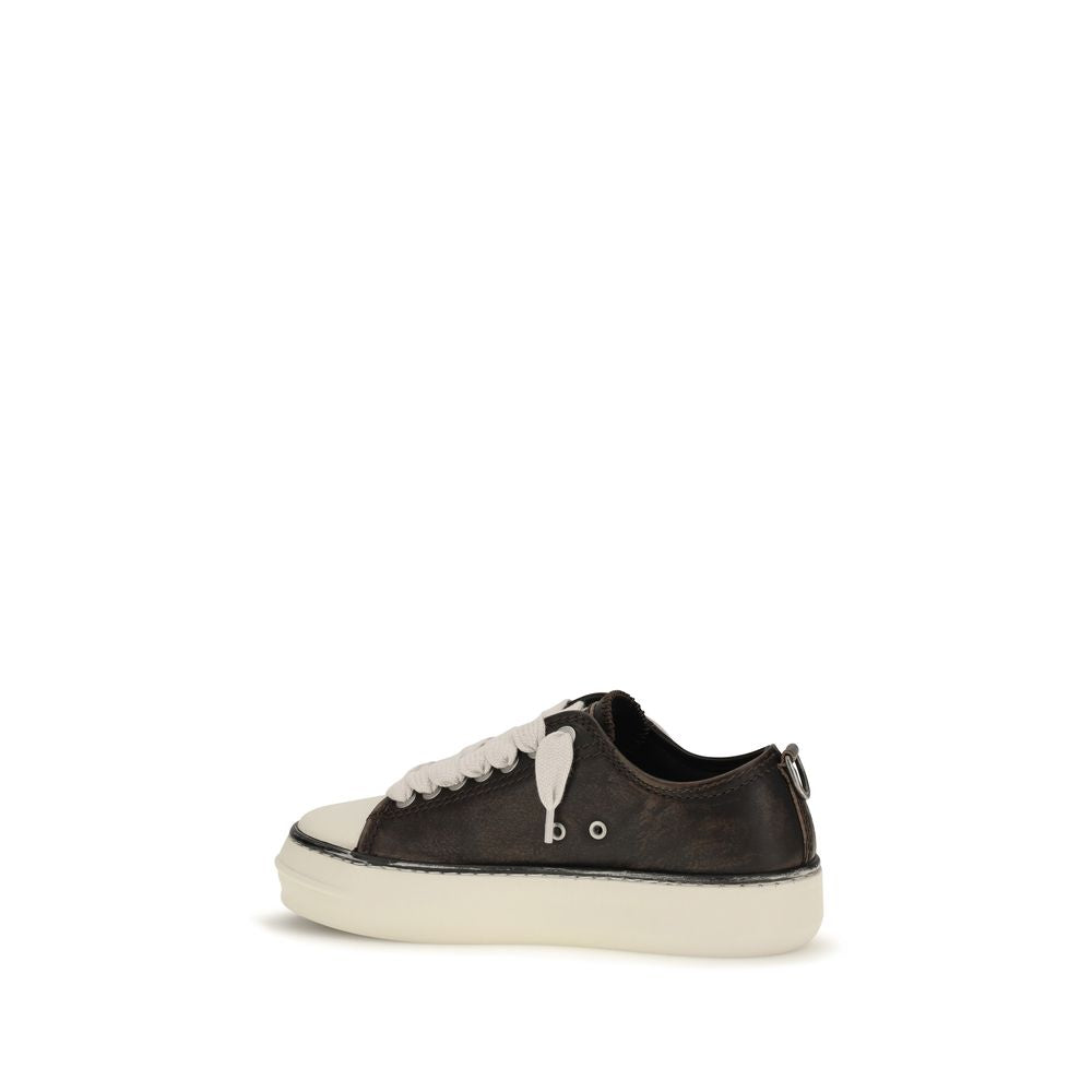Represent Brown Calf Leather Chunky Sneakers