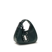 Ganni Bicolor Recycled Leather Shoulder Bag