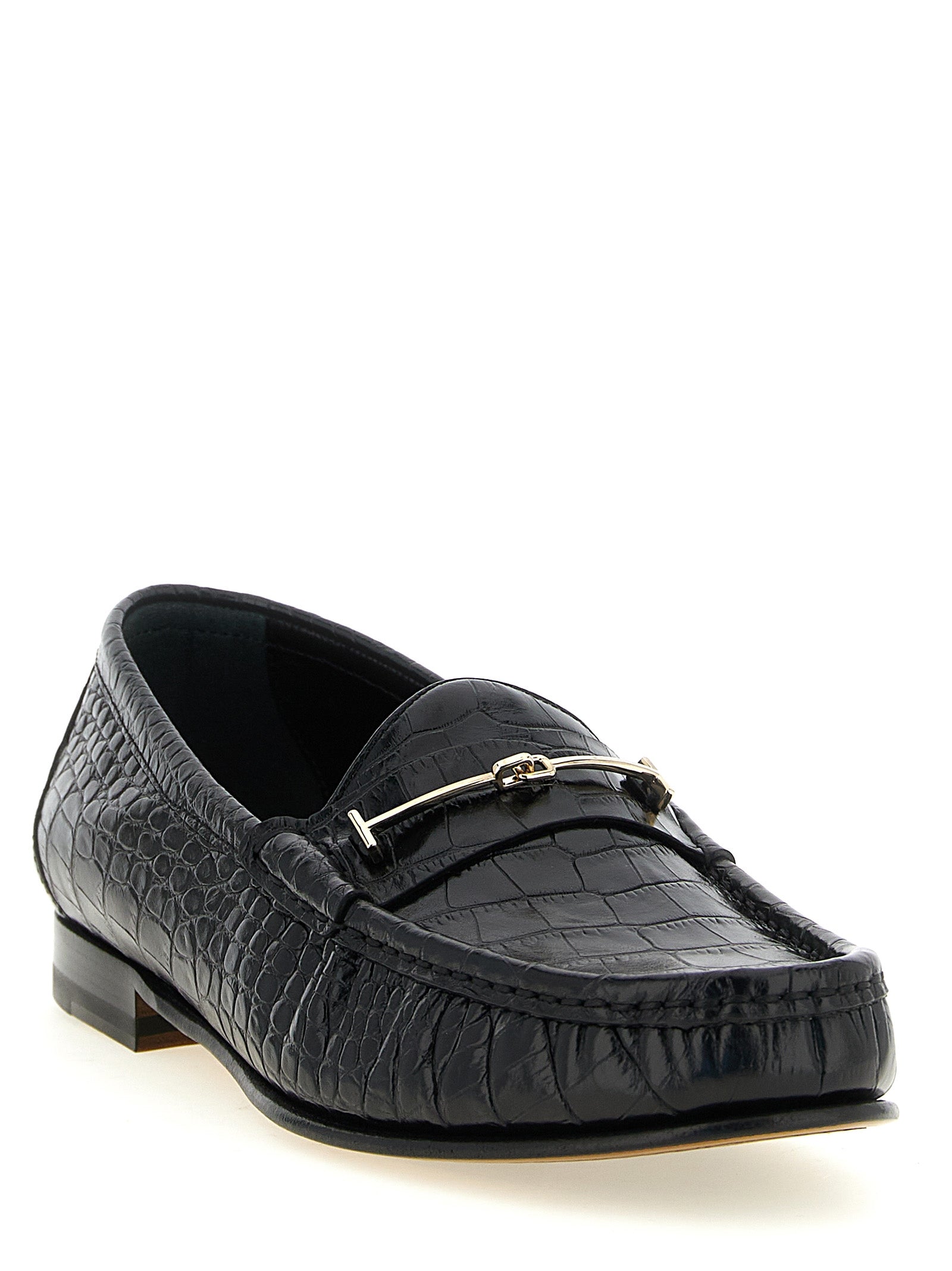 Tom Ford Black Calfskin Loafers