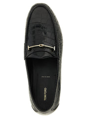 Tom Ford Black Calfskin Loafers
