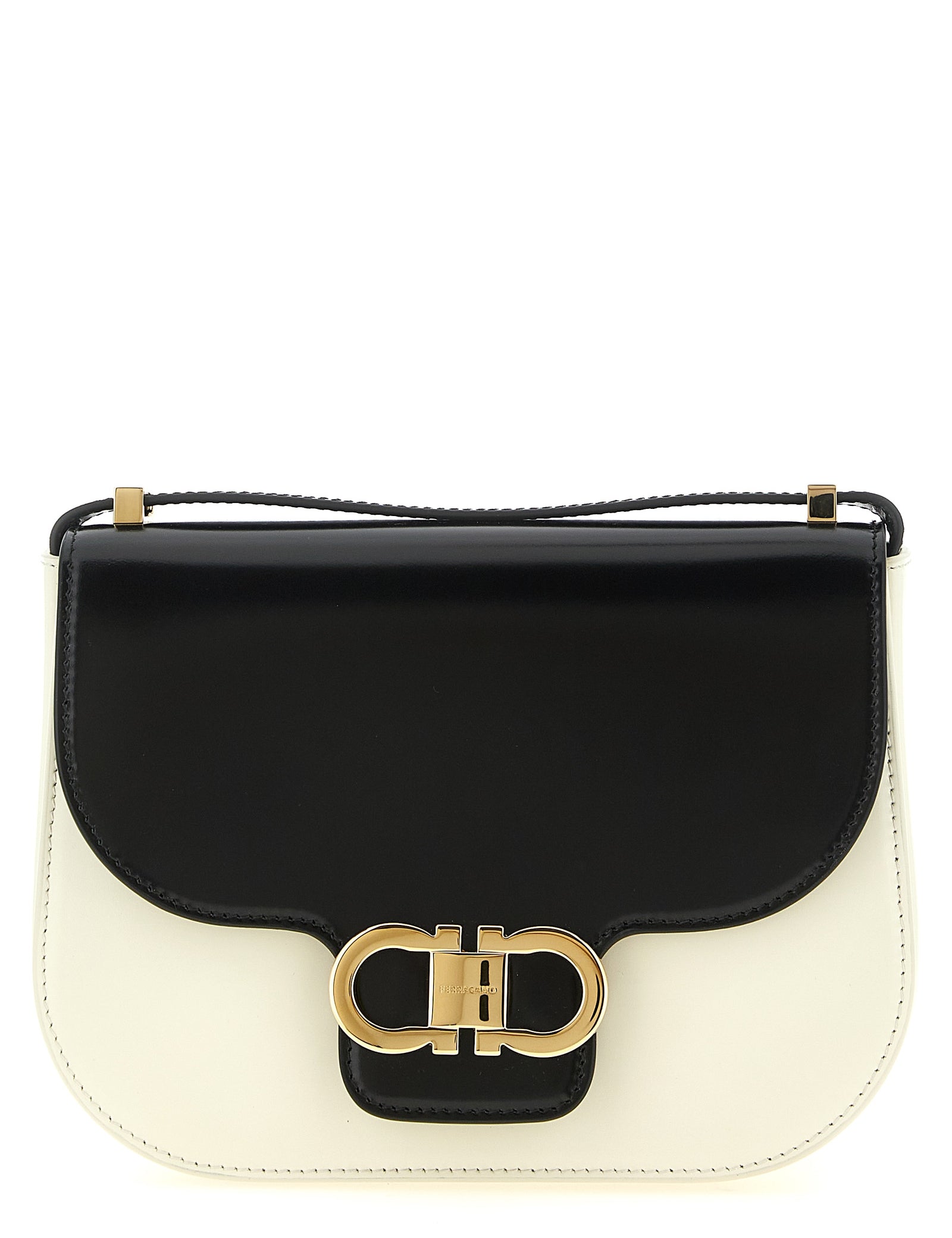 White Calfskin Crossbody Bag