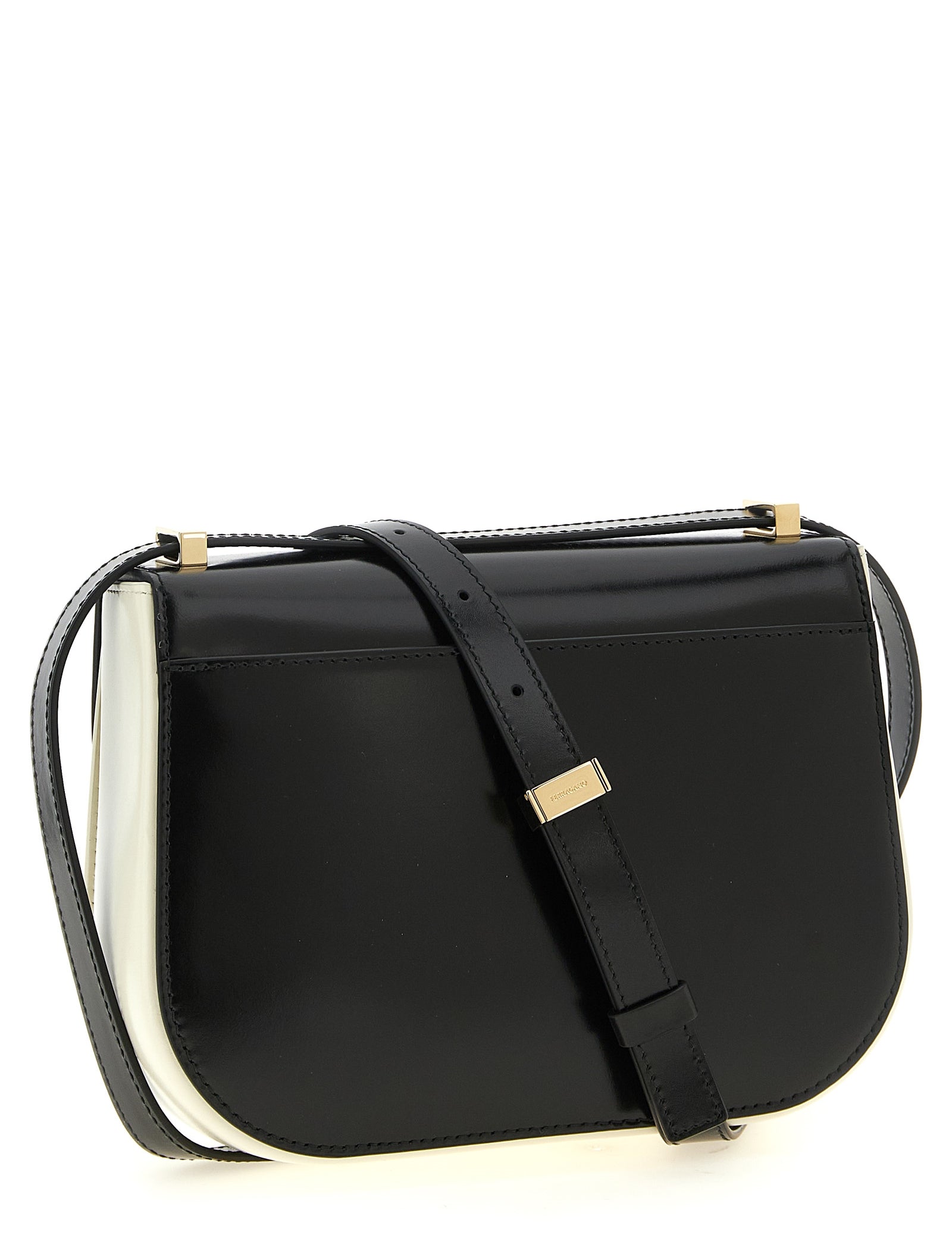 White Calfskin Crossbody Bag