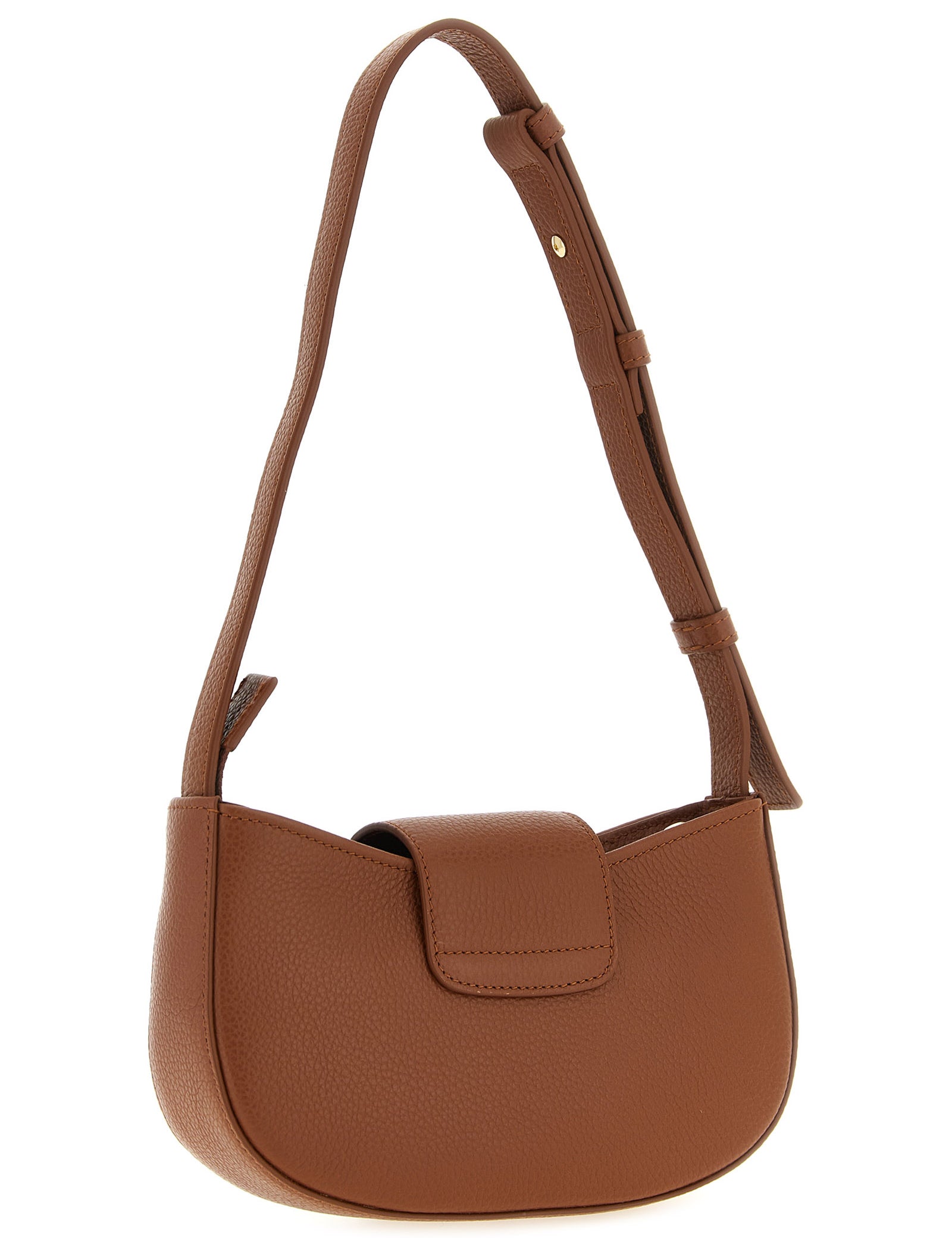 Ferragamo Brown Calfskin Shoulder Bag