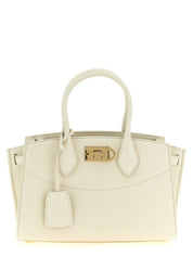Ferragamo White Calfskin Handbags