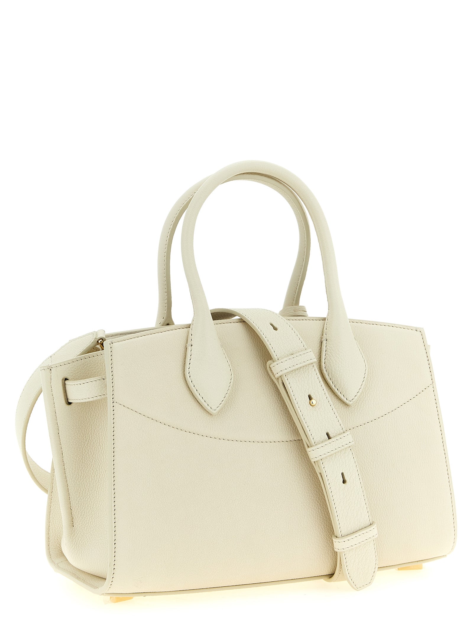 Ferragamo White Calfskin Handbags