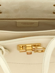 Ferragamo White Calfskin Handbags