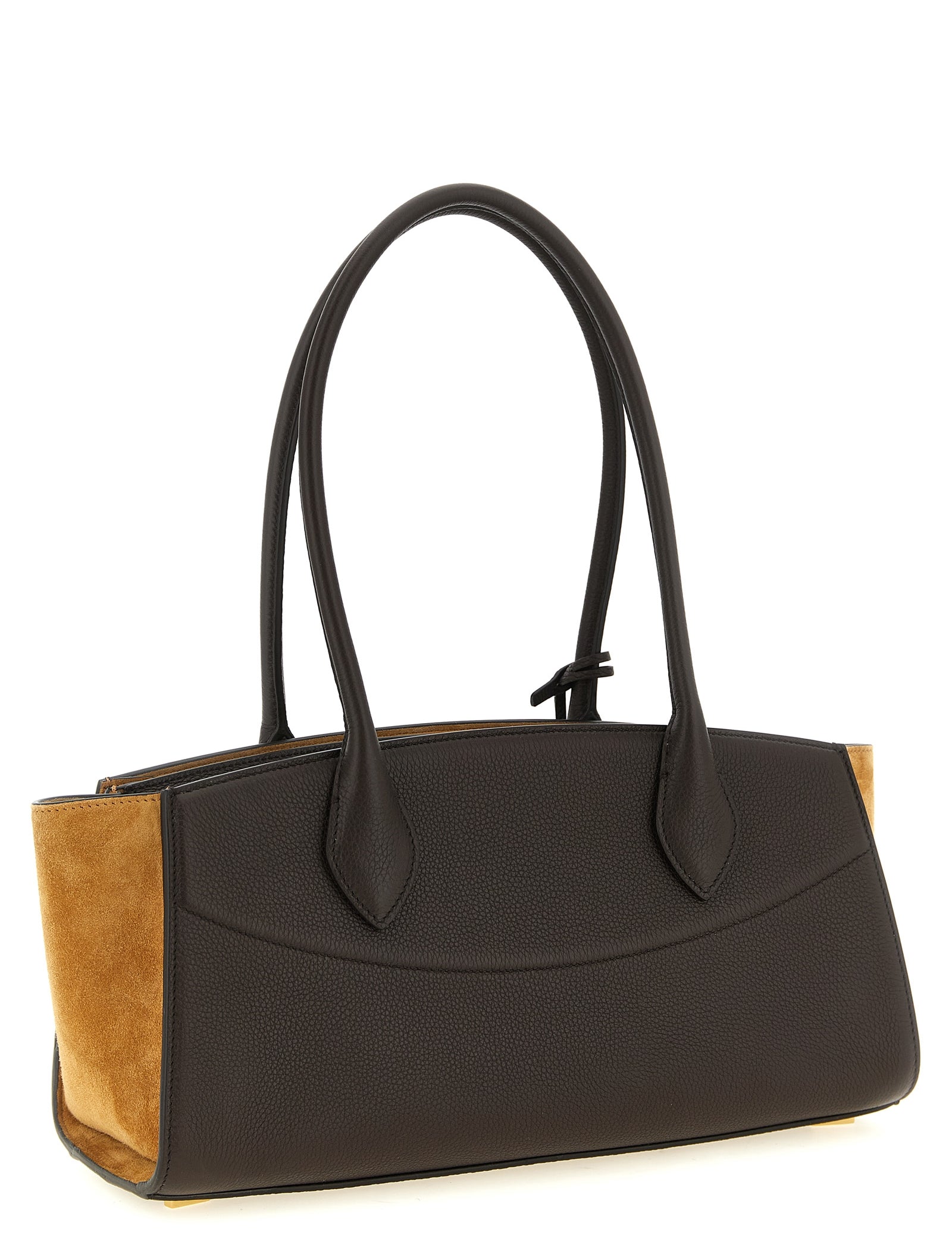 Ferragamo Brown Calfskin Shoulder Bag