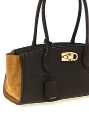 Ferragamo Brown Calfskin Shoulder Bag