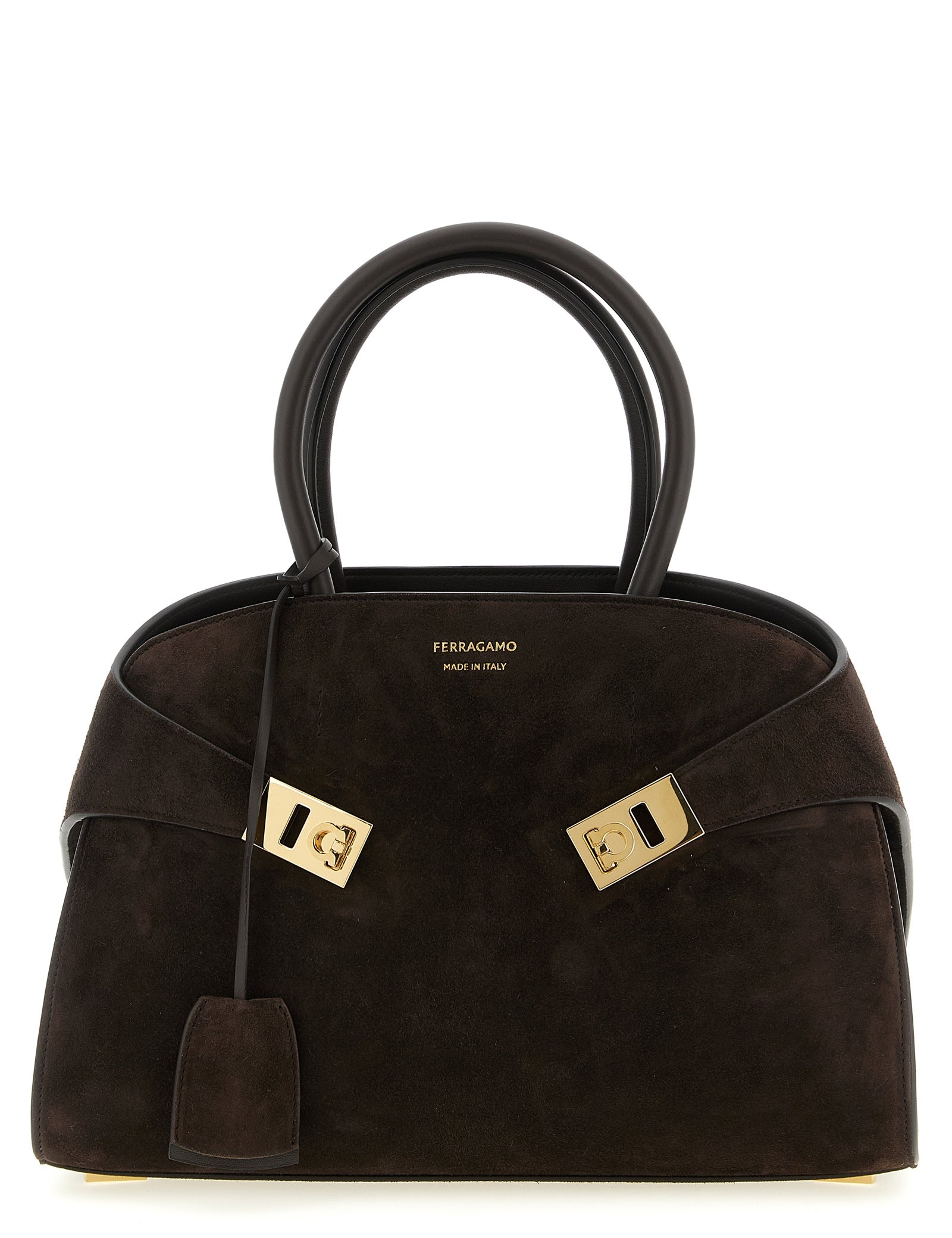 Ferragamo Brown Goat Leather Handbag