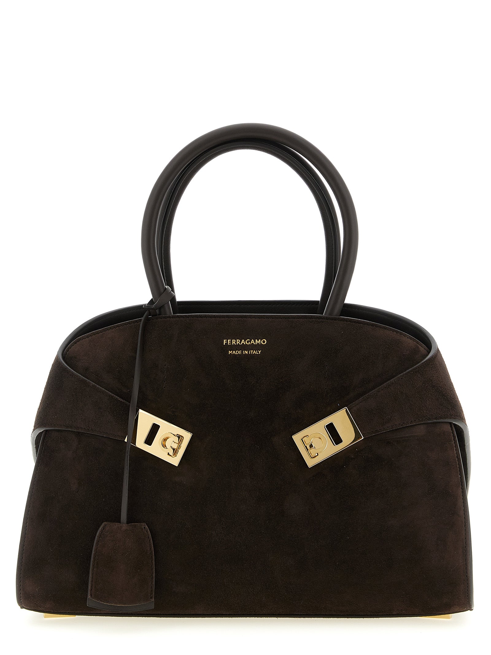 Ferragamo Brown Goat Leather Handbag