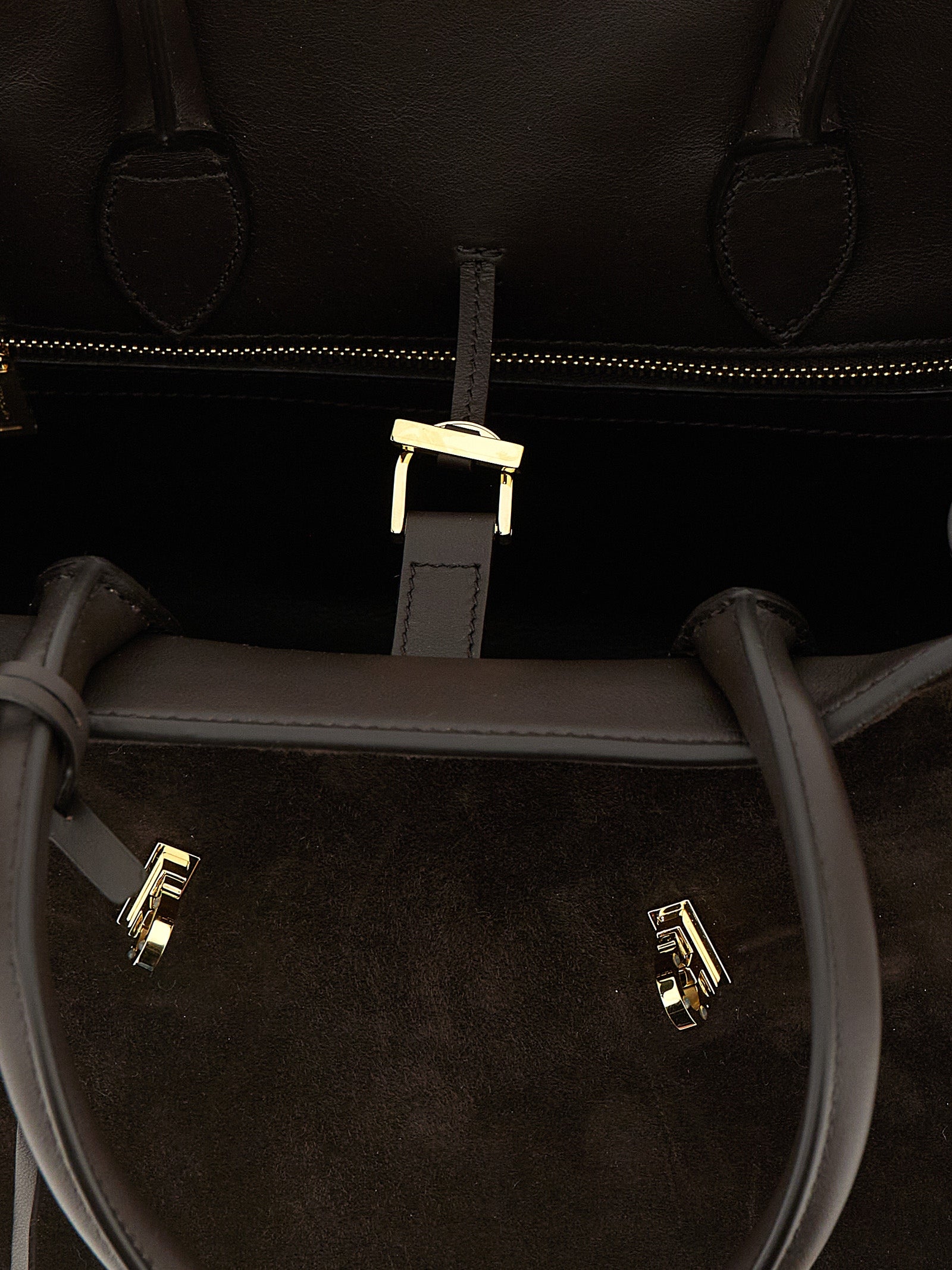 Ferragamo Brown Goat Leather Handbag