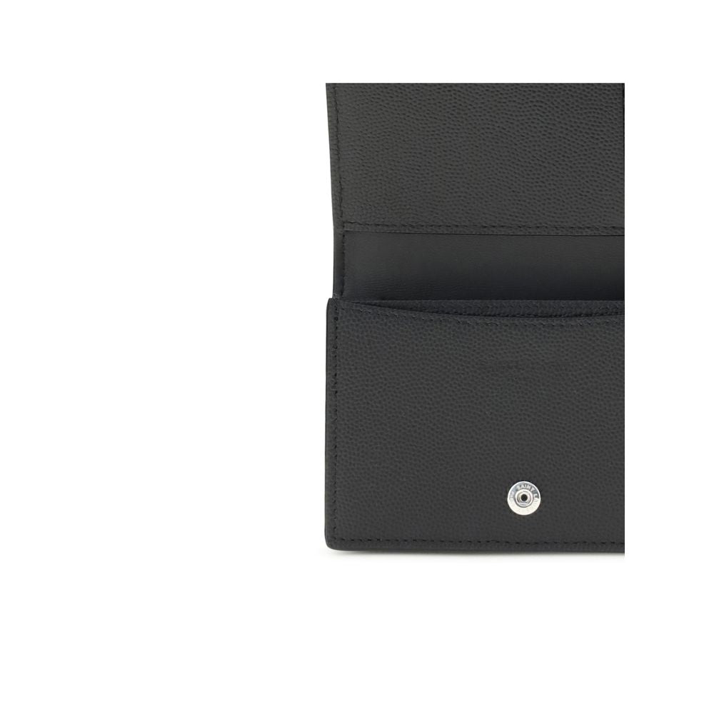 Saint Laurent Black Calf Leather Card Holder