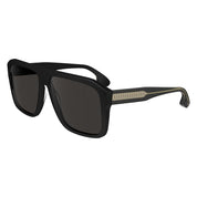 Victoria Beckham Black Plastic Aviator Sunglasses
