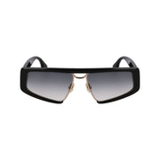Victoria Beckham Black Metal & Plastic Sunglasses