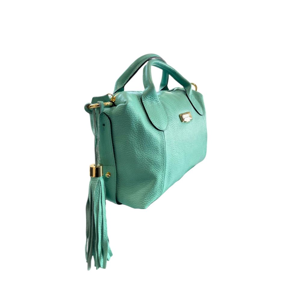 Baldinini Trend Turquoise Cow Leather Handbags