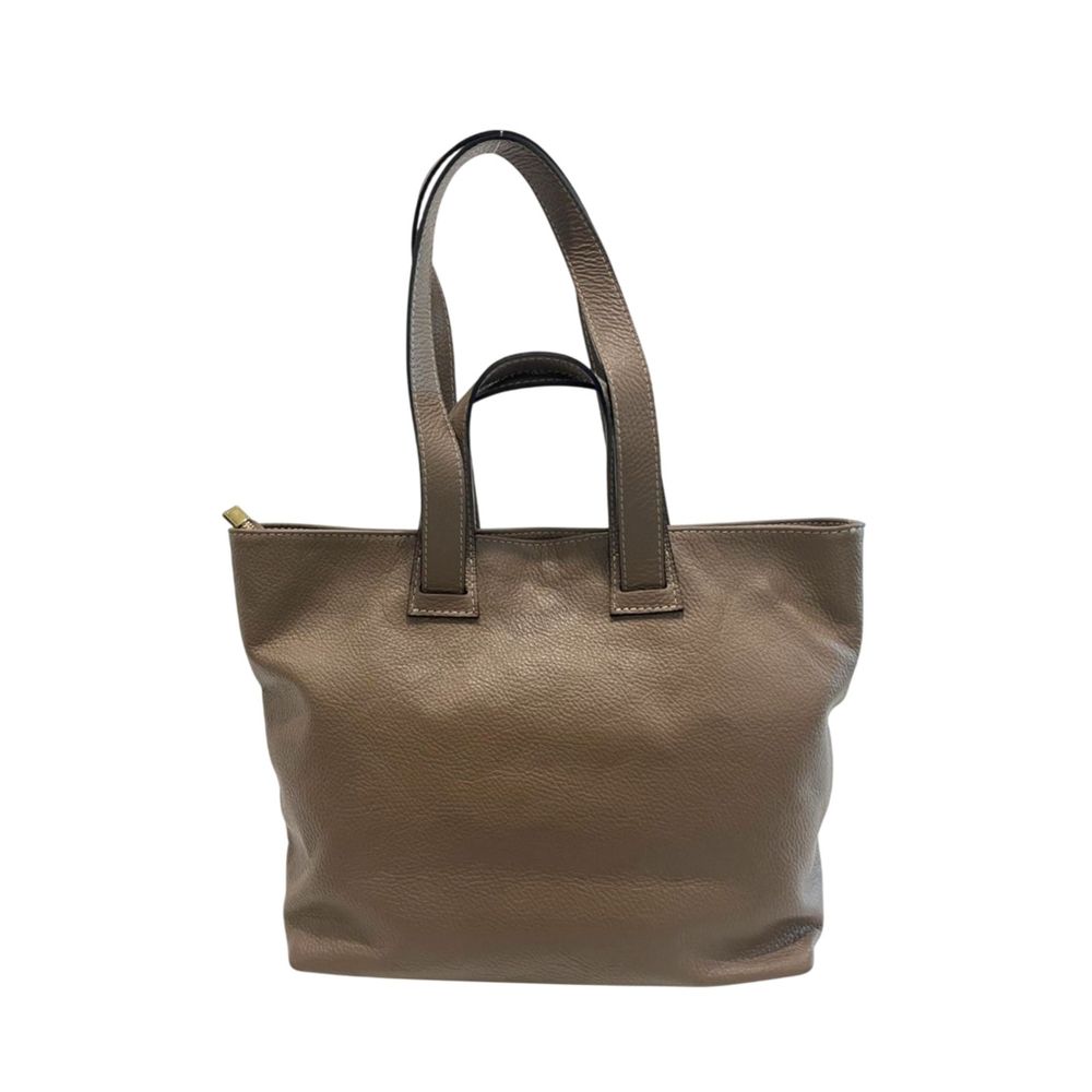Baldinini Trend Taupe Cow Leather Handbags