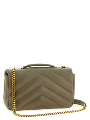 Saint Laurent Green Lamb Leather Shoulder Bag