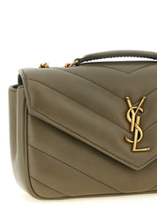 Saint Laurent Green Lamb Leather Shoulder Bag