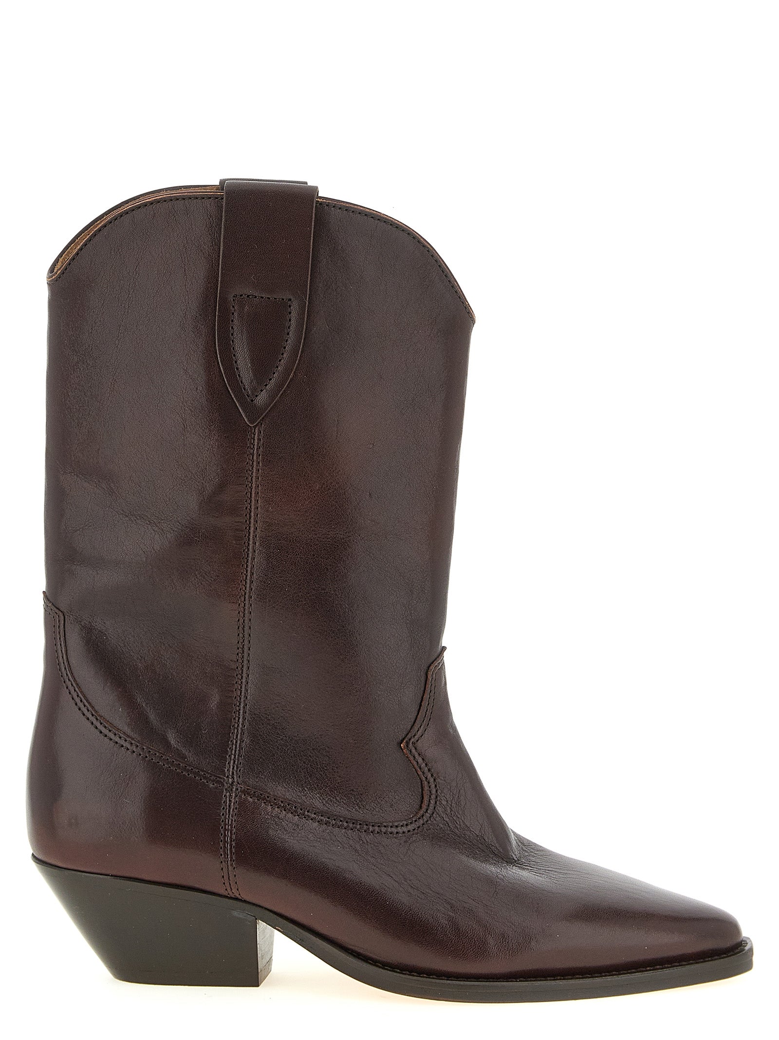 Isabel Marant Brown Cow leather Texan Boots