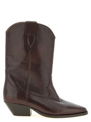 Isabel Marant Brown Cow leather Texan Boots