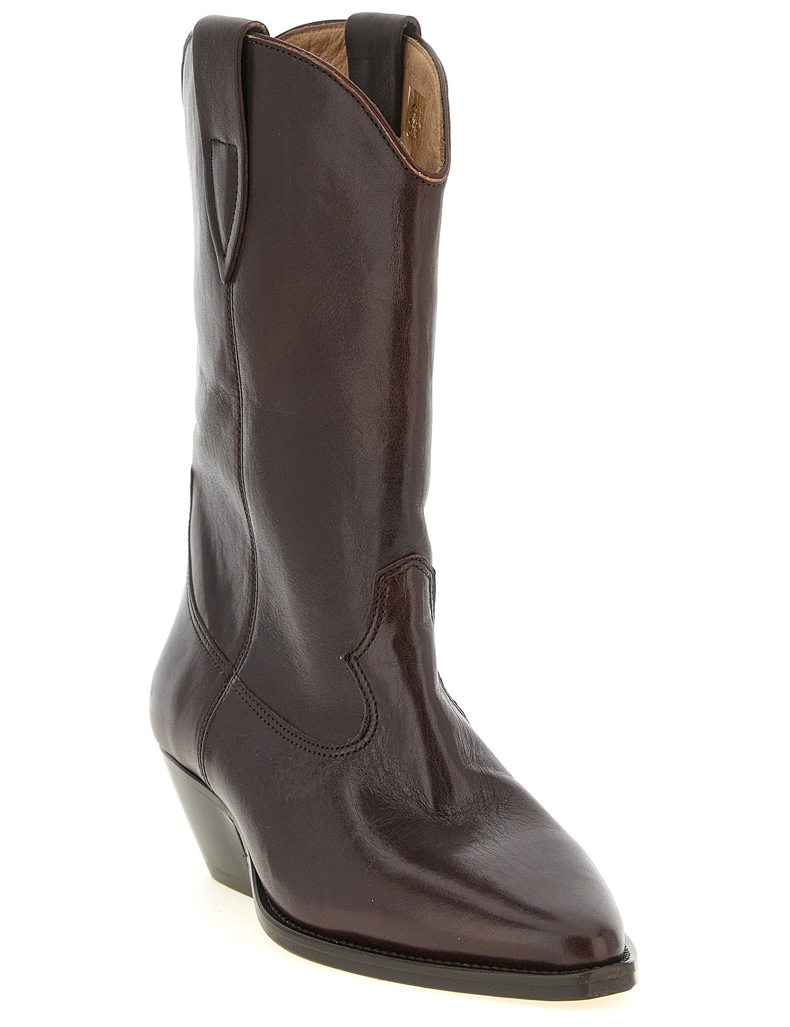Isabel Marant Brown Cow leather Texan Boots