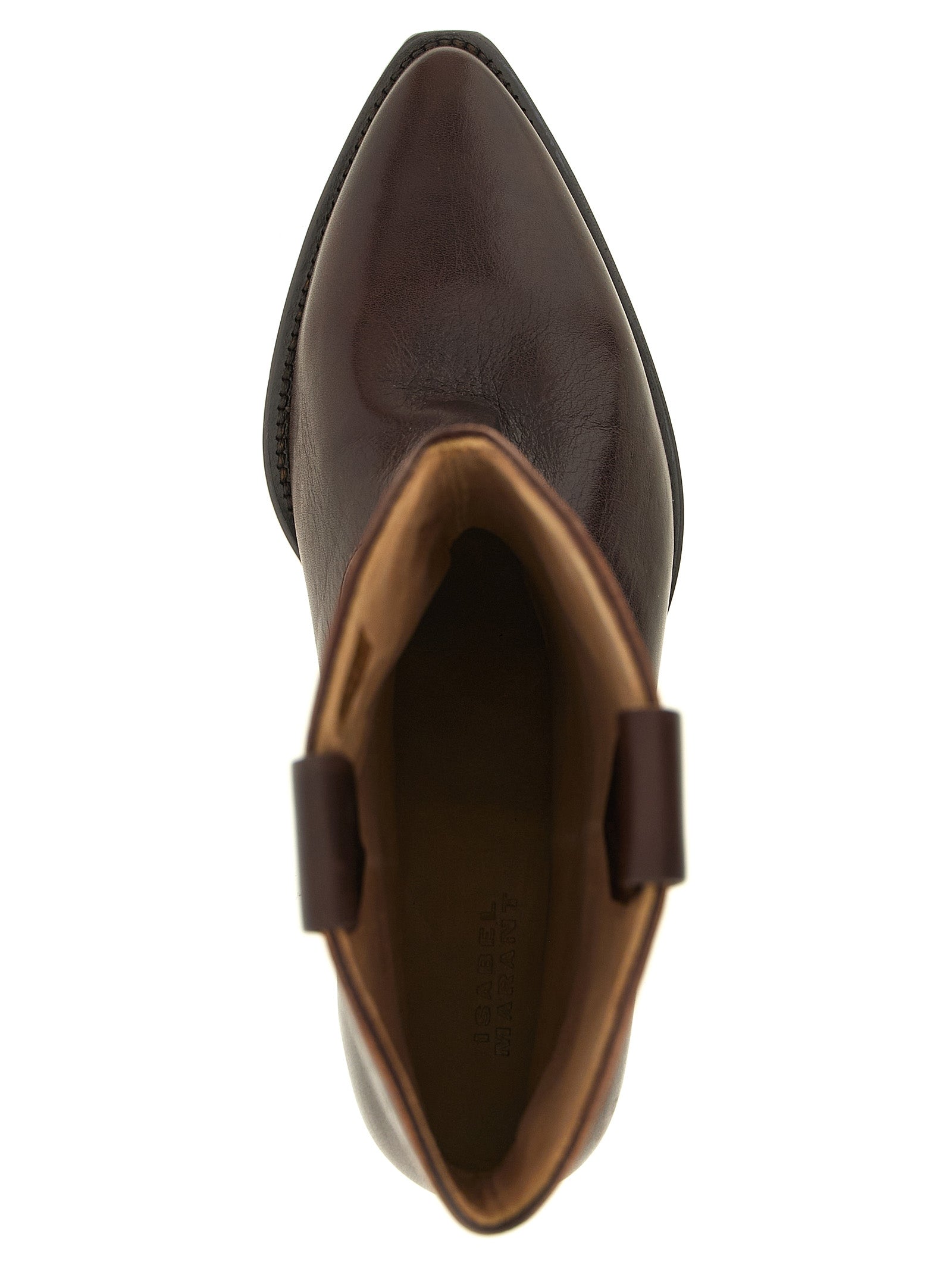 Isabel Marant Brown Cow leather Texan Boots