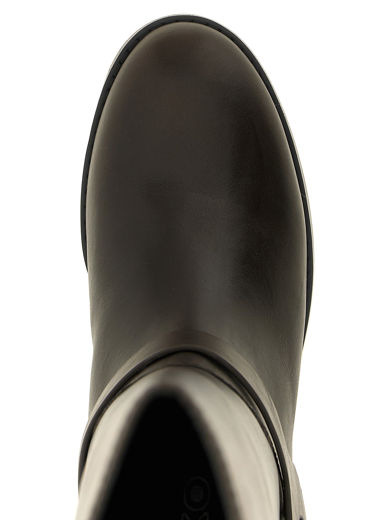 PINKO Black Cowhide Over The Knee Boots