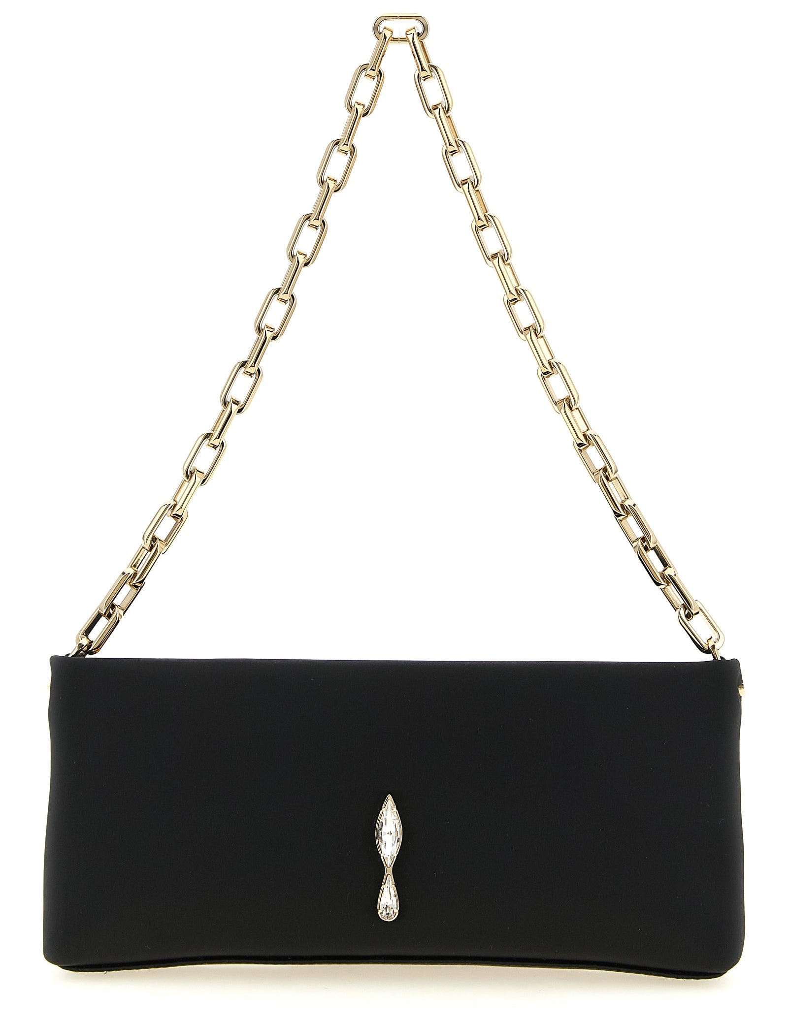 Christian Louboutin Black Elastane Clutch Bag